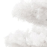 vidaXL Belyst plastgran med fot vit 150 cm PVC
