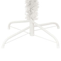 vidaXL Belyst plastgran med fot vit 150 cm PVC