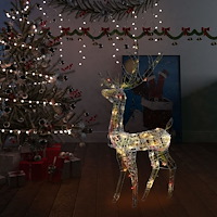 vidaXL Juldekoration ren akryl 140 LED 120 cm flerfärgad