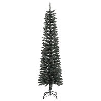vidaXL Smal plastgran med fot grön 180 cm PVC
