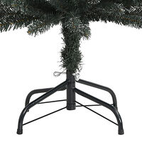 vidaXL Smal plastgran med fot grön 180 cm PVC