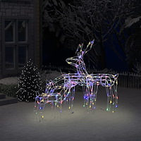 vidaXL Julbelysning med renar 3 delar 229 LED