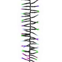 vidaXL Ljusslinga med 1000 LED cluster flerfärgad pastell 11 m PVC