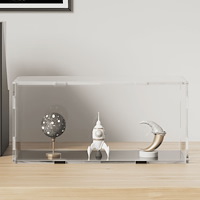 vidaXL Akryllåda transparent 30x15x14 cm