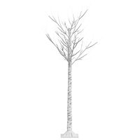 vidaXL Plastgran 140 LED 1,5 m pil varmvitt ljus inomhus/utomhus