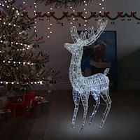 vidaXL Julren akryl 250 LED 180 cm kallvit
