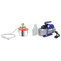vidaXL Vakuumkammare med 1-stegs pump 3,7 L