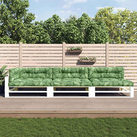 vidaXL Palldynor 7 st bladmönster tyg