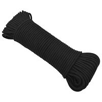 vidaXL Båtlina helsvart 4 mm 25 m polypropen