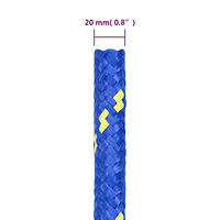 vidaXL Båtlina blå 20 mm 25 m polypropen