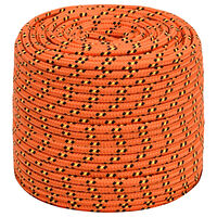 vidaXL Båtlina orange 8 mm 500 m polypropylen