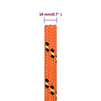 vidaXL Båtlina orange 18 mm 25 m polypropylen