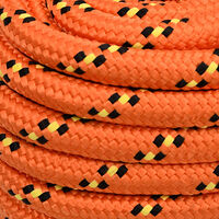 vidaXL Båtlina orange 20 mm 50 m polypropylen