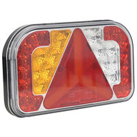 vidaXL Släpvagnsbelysning 2 st röd 24x5x14,5 cm 12V glödlampa