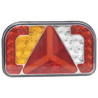 vidaXL Släpvagnsbelysning 2 st röd 24x5x14,5 cm 12V glödlampa
