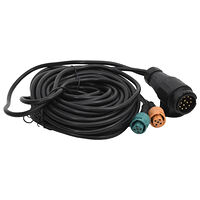 vidaXL Släpvagnsbelysning 2 st röd 24x5x14,5 cm 12V glödlampa