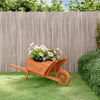 vidaXL Blomkruka 128x45,5x43 cm massiv gran