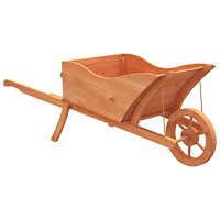 vidaXL Blomkruka 128x45,5x43 cm massiv gran