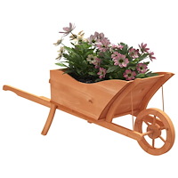 vidaXL Blomkruka 128x45,5x43 cm massiv gran