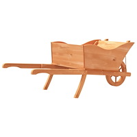 vidaXL Blomkruka 128x45,5x43 cm massiv gran
