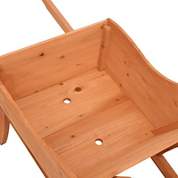 vidaXL Blomkruka 128x45,5x43 cm massiv gran