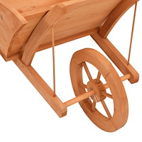 vidaXL Blomkruka 128x45,5x43 cm massiv gran