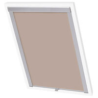 vidaXL Mörkläggande rullgardin beige FK06