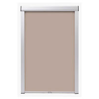 vidaXL Mörkläggande rullgardin beige FK06
