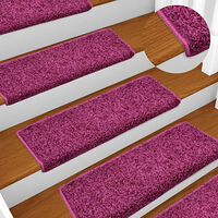 vidaXL Trappstegsmattor 15 st 65x21x4 cm violett