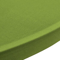 vidaXL Elastiskt bordsöverdrag 2 st 60 cm grön
