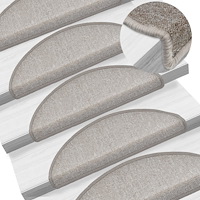 vidaXL Trappstegsmattor 10 st 65x24x4 cm taupe