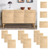 vidaXL Skåplucka lamelldesign 99,3x59,4 cm massiv furu