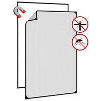 vidaXL Magnetiskt insektsnät för fönster antracit 80x120 cm