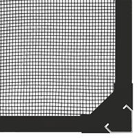 vidaXL Magnetiskt insektsnät för fönster antracit 80x120 cm