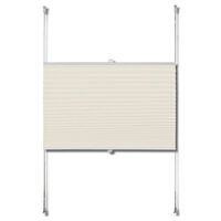 vidaXL Plisségardin 110x150 cm creme