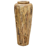 vidaXL Dekorativ vas 40x100 cm massiv teak