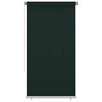 vidaXL Rullgardin utomhus 125 (B) x 230 (H) cm mörkgrön HDPE