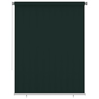 vidaXL Rullgardin utomhus 185 (B) x 230 (H) cm mörkgrön HDPE