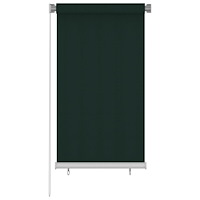 vidaXL Rullgardin utomhus 80x140 cm mörkgrön HDPE