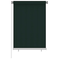 vidaXL Rullgardin utomhus 105 (B) x 140 (H) cm mörkgrön HDPE