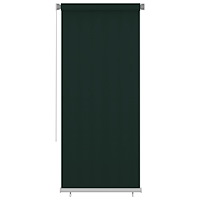 vidaXL Rullgardin utomhus 105 (B) x 230 (H) cm mörkgrön HDPE