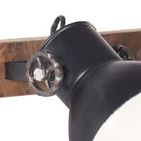 vidaXL Industriell vägglampa svart 90x25 cm E27