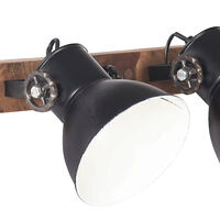 vidaXL Industriell vägglampa svart 90x25 cm E27