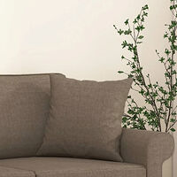 vidaXL Prydnadskuddar 2 st taupe 40x40 cm tyg