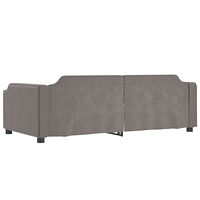 vidaXL Dagbädd utdragbar taupe 80x200 cm tyg
