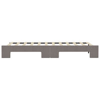 vidaXL Dagbädd utdragbar taupe 80x200 cm tyg