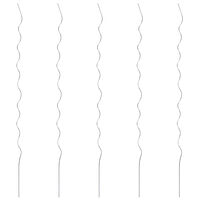 vidaXL Spiralformade växtstöd 5 st 170 cm galvaniserat stål