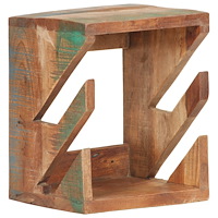 vidaXL Väggmonterad skateboardhållare 25x20x30 cm återvunnet trä