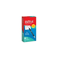 Berol Fiberpenna BEROL Fine svart 12/fp