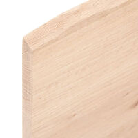 vidaXL Bordsskiva 100x40x2 cm obehandlad massiv ek